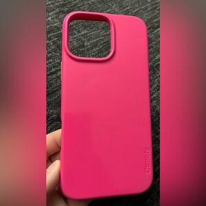 Casely Think Pink Solid Neon Pink Case, iPhone 16 Pro Max, GUC